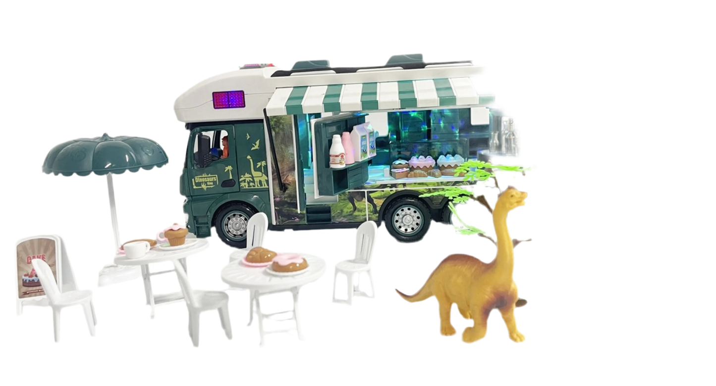 2.4G Jurassic Rv With Lights, Sound And Dinosaurs