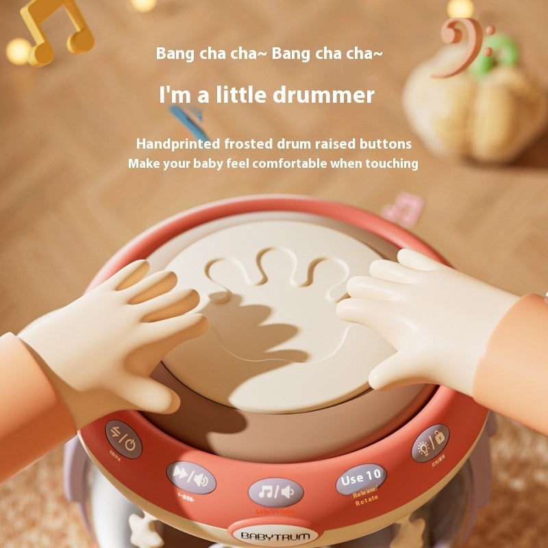 Children's Carousel Park Hand Drum Toy Early Childhood Education