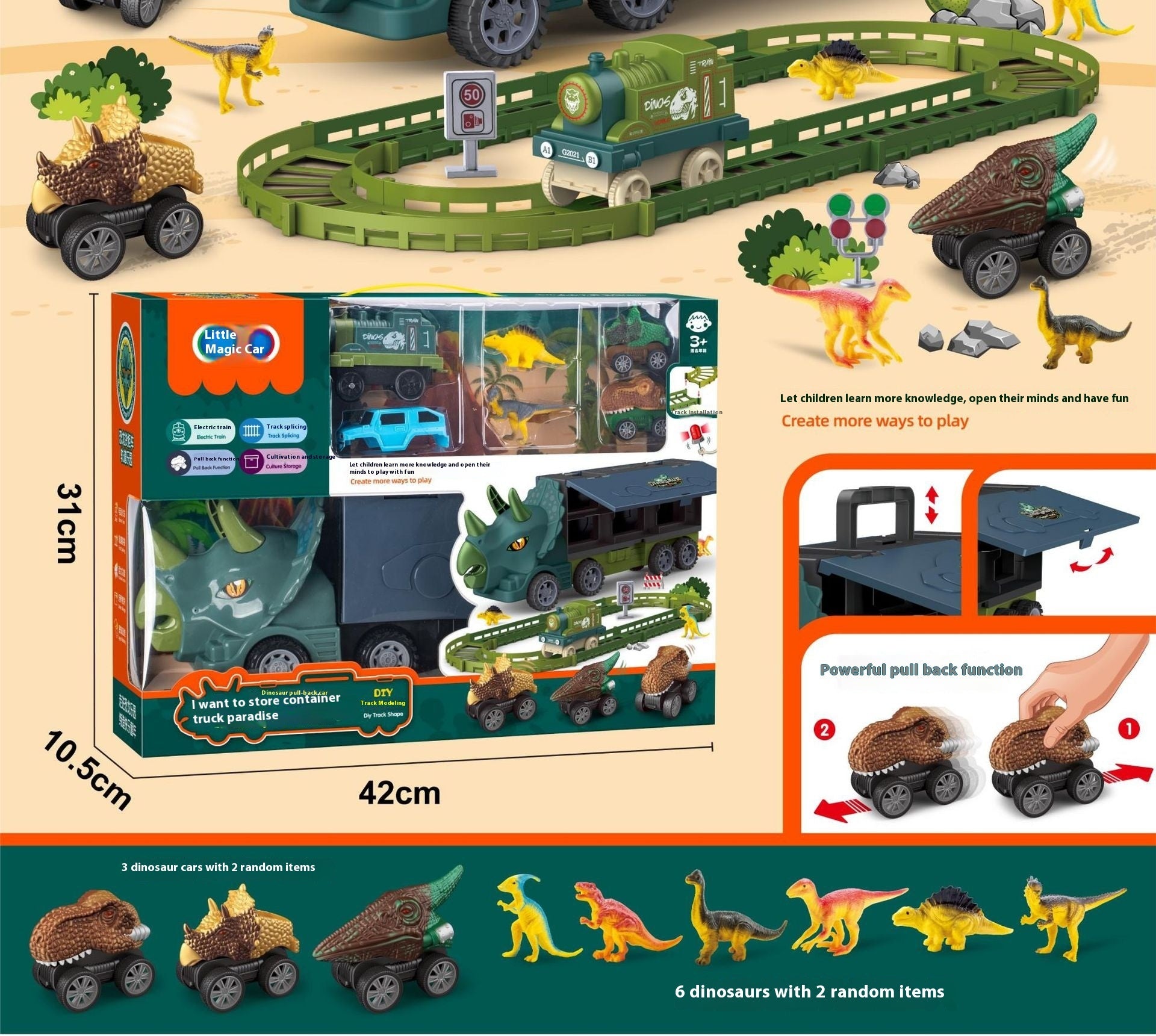 Children's Oversized Dinosaur Electric Vehicle Toy