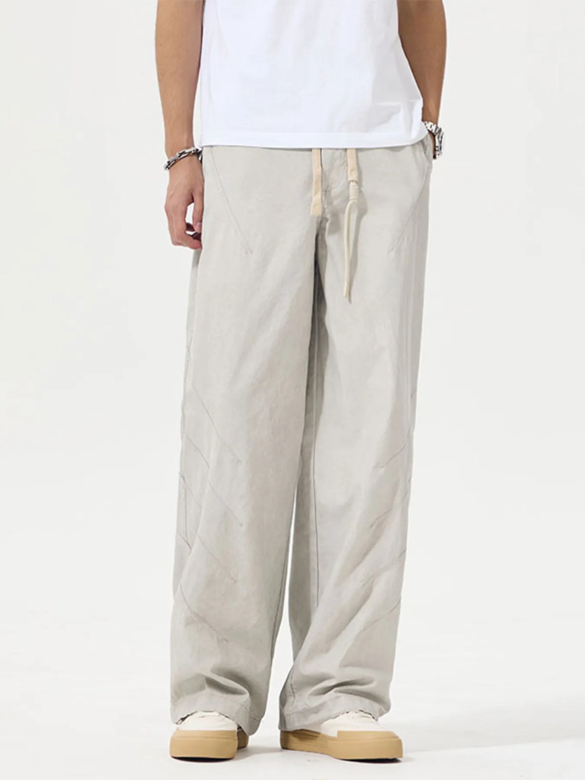 Men's Full Size Wide Leg Pants Plus Size