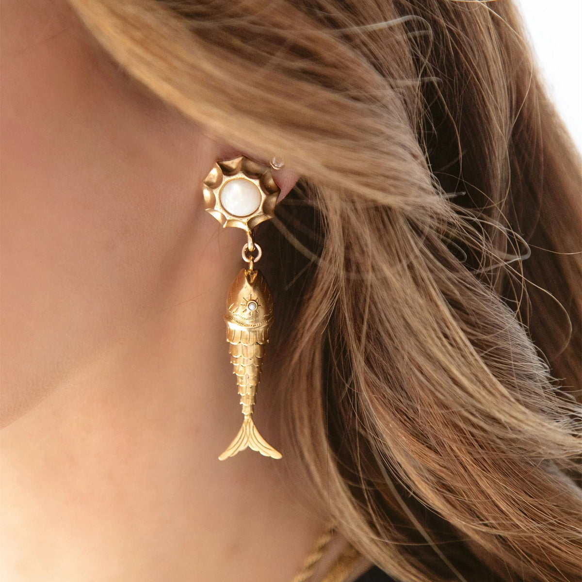 Fashionable Tropical Fish Style Earrings