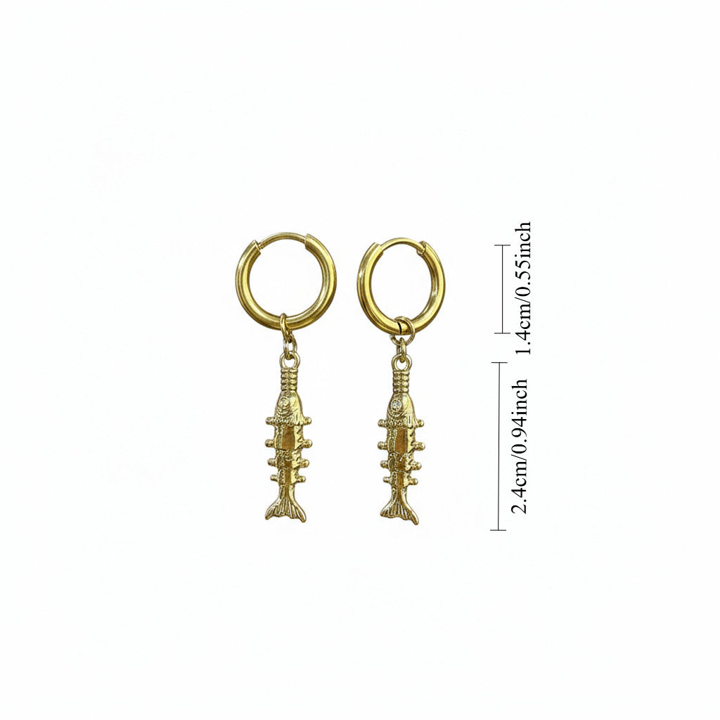 Fashionable Tropical Fish Style Earrings