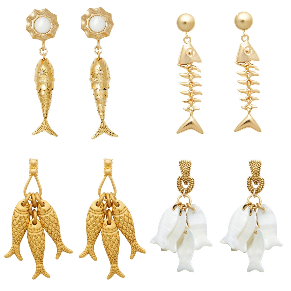 Fashionable Tropical Fish Style Earrings