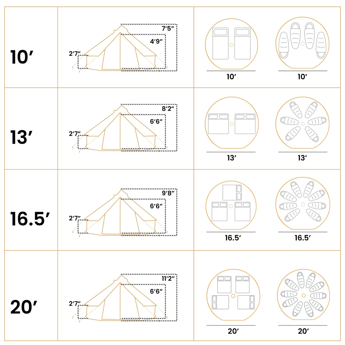 20' Regatta Bell Tent